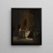 Siméon’s lovsang - Rembrandt van Rijn — indrammet kunstværk på væggen