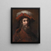 Esquisse pour Le Chevalier au faucon dit Le Croisé - Rembrandt van Rijn — indrammet kunstværk på væggen