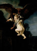 maleriet Ganymedes' Hentning - Rembrandt van Rijn — visning af kunstværket