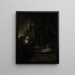 La résurrection de Lazare - Rembrandt van Rijn — indrammet kunstværk på væggen