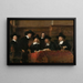 Syndikerne i Amsterdamers væverlaug - Rembrandt van Rijn — indrammet kunstværk på væggen