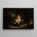La Toilette de Bethsabée - Rembrandt van Rijn — indrammet kunstværk på væggen