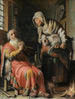 Tobie og Anna med barnet - Rembrandt van Rijn — visning af kunstværket