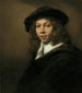 Unge mand med sort hat - Rembrandt van Rijn — visning af kunstværket