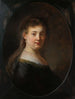 Unge kvinde i fantasifuldt kostume - Rembrandt van Rijn — visning af kunstværket