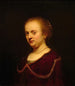 Unge kvinde med en guldkæde - Rembrandt van Rijn — visning af kunstværket