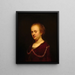 Unge kvinde med en guldkæde - Rembrandt van Rijn — indrammet kunstværk på væggen