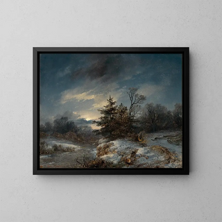 Remigius Adrianus van Haanen - A Winter Evening.webp