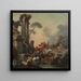 Repos ved brønden - François Boucher — indrammet kunstværk på væggen