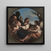 Repos lors de la fuite en Égypte - Guercino — indrammet kunstværk på væggen