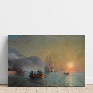 Reproduction Adieu avant d'entreprendre son voyage de Port Palos en Espagne - Ivan Konstantinovich Aivazovsky