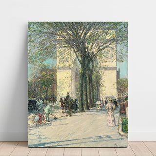 Reproduction Arche de Washington, printemps - Childe Hassam