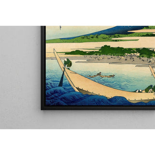 Reproduction Baie de Tago près d'Ejiri sur le Tōkaidō Tōkaidō Ejiri Tago no ura ryaku zu - Katsushika Hokusai
