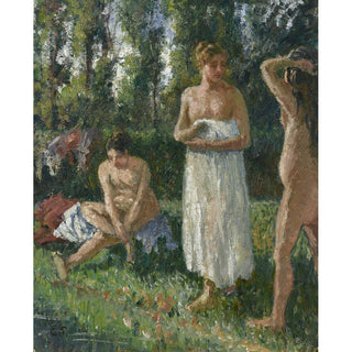 Reproduction Baigneuses - Camille Pissarro