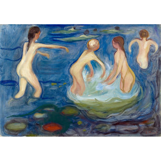 Reproduction Bathing Girls - Edvard Munch