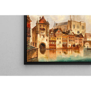 Reproduction Canal près de la Cathédrale de Strasbourg par Ferdinand Lepie