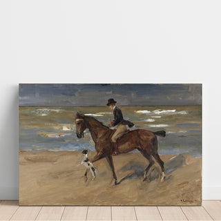 Reproduction Cavalier sur la plage - Max Liebermann