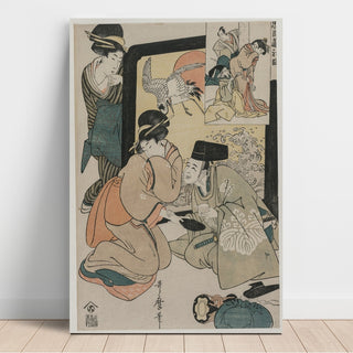 Reproduction Chushingura, Acte I de L'entrepôt de la loyauté - Kitagawa Utamaro