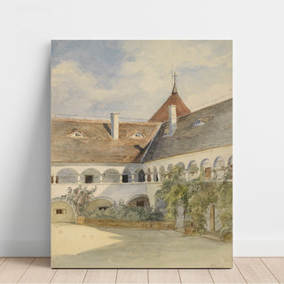 Reproduction Cour à arcades de Maria Anzbach - Marie Egner
