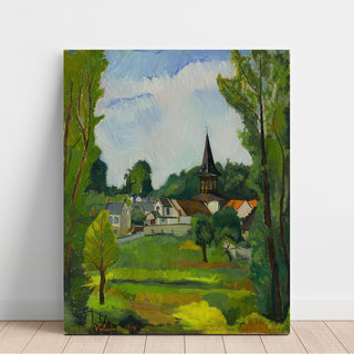 Reproduction Église de Vieux Moulin près de Compiègne Oise - Suzanne Valadon