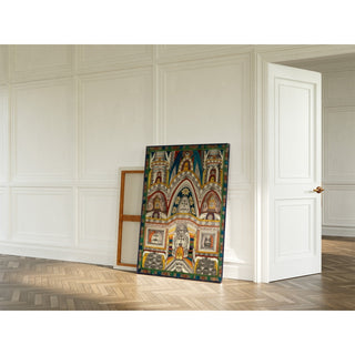 Reproduction Façade ouest du vaisseau de la cathédrale Saint-Adolf des Dix Saints à Saint-Adolf Heim - Adolf Wölfli
