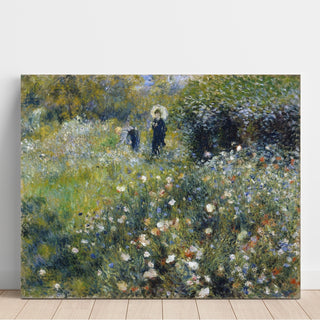 Reproduction Femme avec un parasol dans un jardin - Pierre-Auguste Renoir