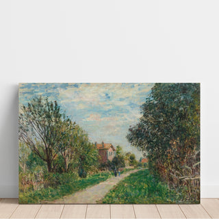 Reproduction Femme et Enfant sur le Chemin des Prés, Sèvres - Alfred Sisley