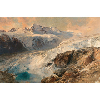 Reproduction Glacier de Grand Croux, Cogne - Edward Theodore Compton