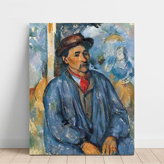 Reproduction Homme dans une Blouse Bleue - Paul Cézanne