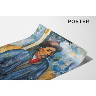 Reproduction Homme dans une Blouse Bleue - Paul Cézanne