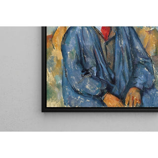 Reproduction Homme dans une Blouse Bleue - Paul Cézanne