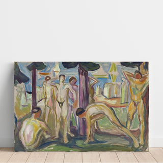 Reproduction Hommes nus dans un paysage - Edvard Munch