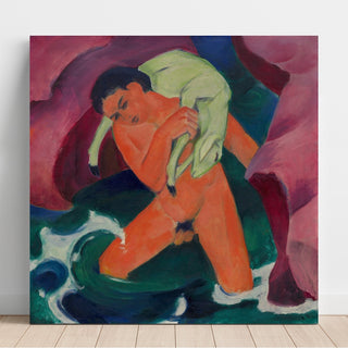 Reproduction Jeune garçon avec un agneau ; Le Bon Pasteur - Franz Marc