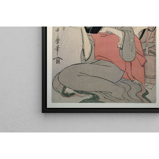 Reproduction Kitagawa Utamaro L'amour maternel de Sankatsu et Hanshichi - Kitagawa Utamaro