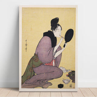 Reproduction Kuchi-beni - Painting the Lips - Kitagawa Utamaro