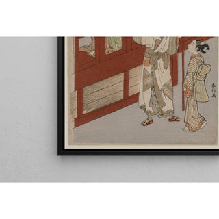 Reproduction L'amour à la porte du bordel - Suzuki Harunobu