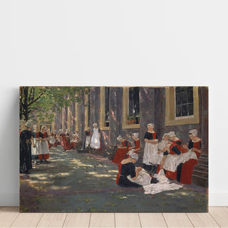 Reproduction La Cour de l’orphelinat à Amsterdam - Max Liebermann