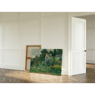 Reproduction La Maison Rondest et son jardin à l'Hermitage, Pontoise - Camille Pissarro