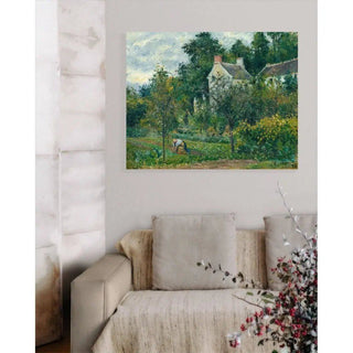 Reproduction La Maison Rondest et son jardin à l'Hermitage, Pontoise - Camille Pissarro