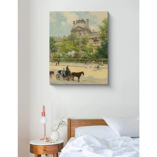 Reproduction La Place du Louvre - Louis Béroud