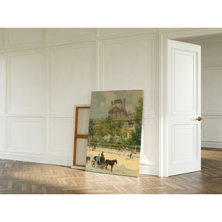 Reproduction La Place du Louvre - Louis Béroud