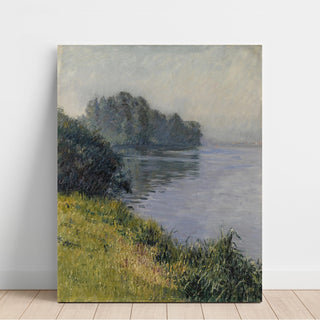Reproduction La Seine à l’Île Marante par temps brumeux - Gustave Caillebotte