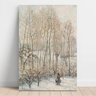 Reproduction La lumière du soleil du matin sur la neige Eragny-sur-Epte - Camille Pissarro