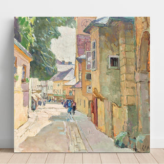 Reproduction La rue Dr. Seipel à Mödling - Carl Moll