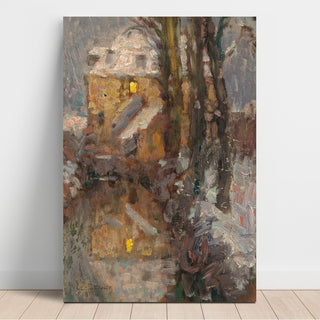 Reproduction Le Canal, Neige, Gisors - Henri Le Sidaner