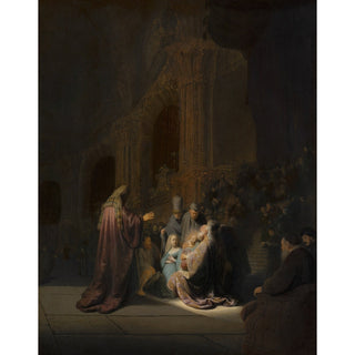 Reproduction Le Cantique de Siméon - Rembrandt van Rijn