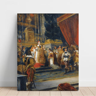 Reproduction Le Cardinal de Richelieu Disant la Messe dans la Chapelle du Palais Royal - Eugène Delacroix