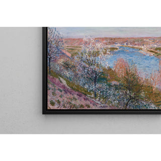 Reproduction Le Village de Champagne au Coucher du Soleil, Avril - Alfred Sisley