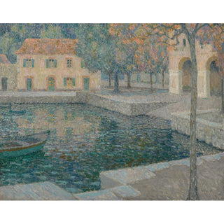 Reproduction Le bassin du refuge - Henri Le Sidaner
