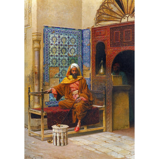 Reproduction Le fumeur - Ludwig Deutsch